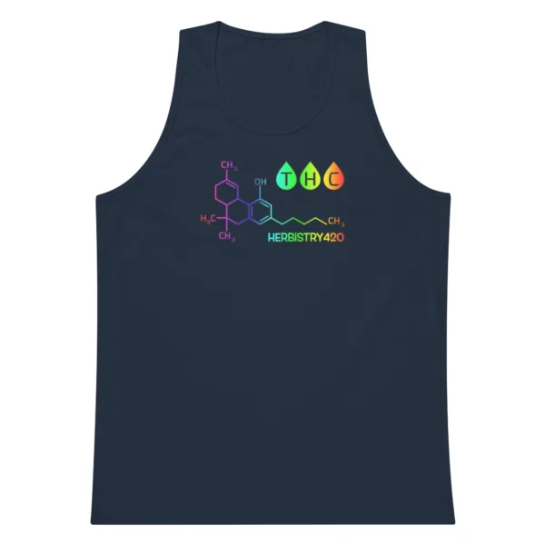 THC Molecule – Men’s premium tank top - Image 4
