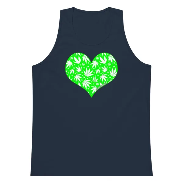 Love Weed – Men’s premium tank top - Image 4