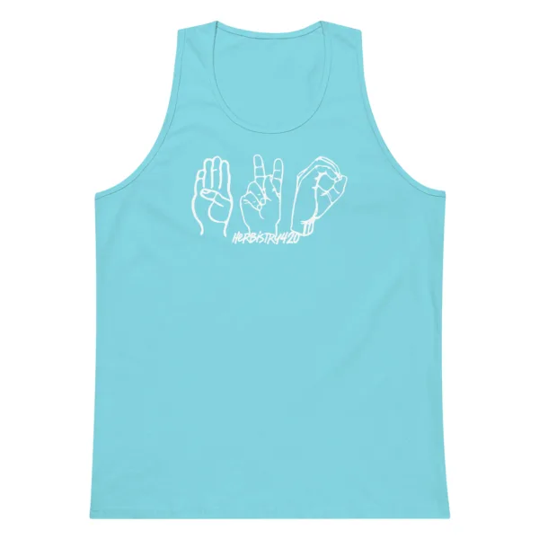 420 Hands – Men’s premium tank top - Image 11