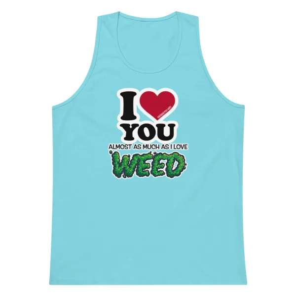 I Love You Almost – Men’s premium tank top - Image 11