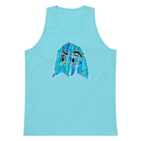 Blue Ghost – Men’s premium tank top - Image 12