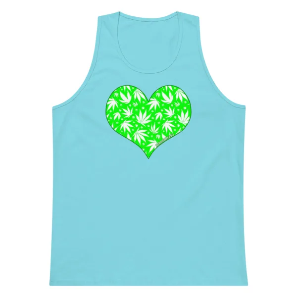 Love Weed – Men’s premium tank top - Image 11