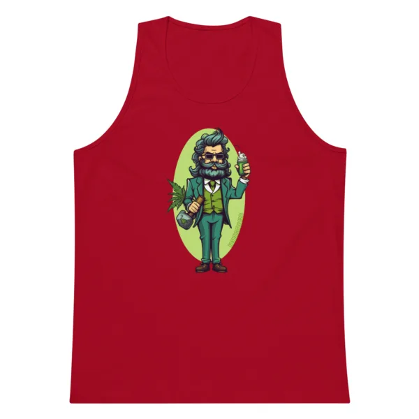 Weed Hipster – Men’s premium tank top - Image 3