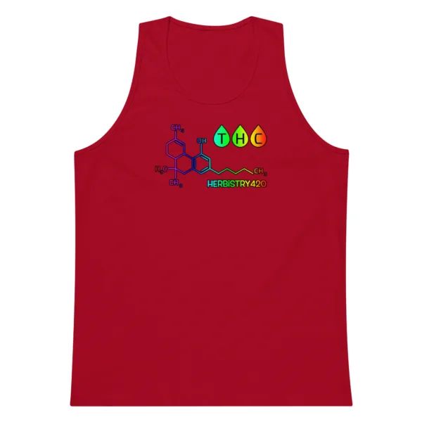 THC Molecule – Men’s premium tank top - Image 3