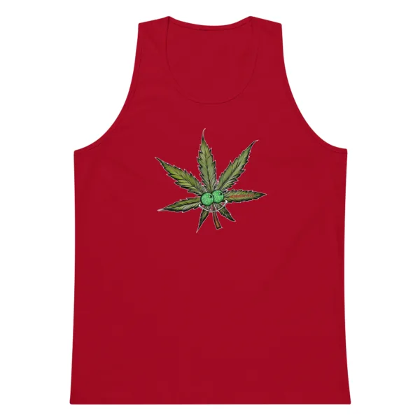 Happy Leaf – Men’s premium tank top - Image 4