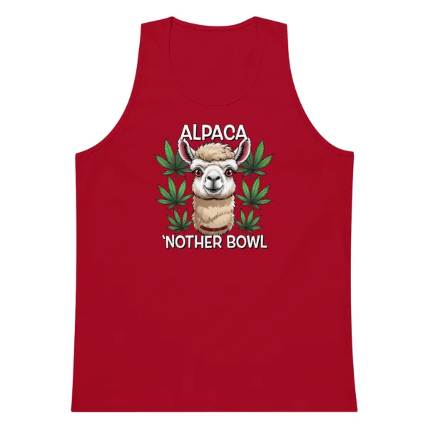Alpaca 'Nother Bowl – Men’s premium tank top - Image 3