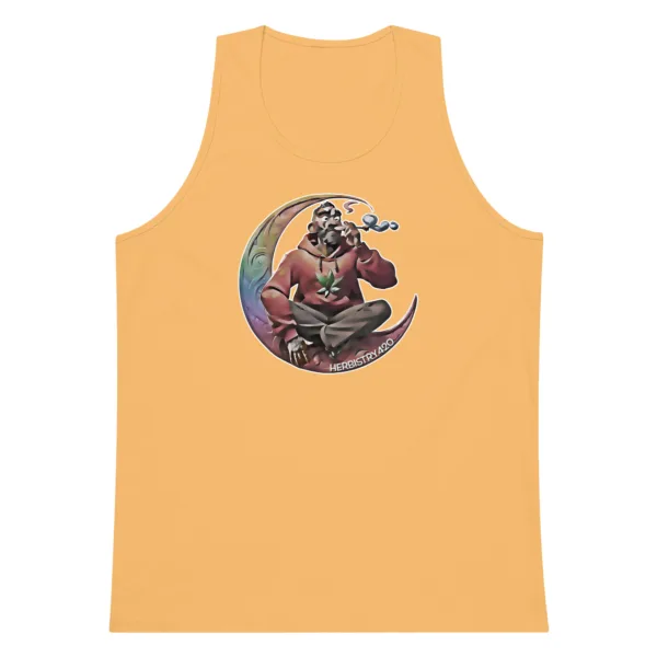 Smoking On The Moon – Men’s premium tank top - Image 10