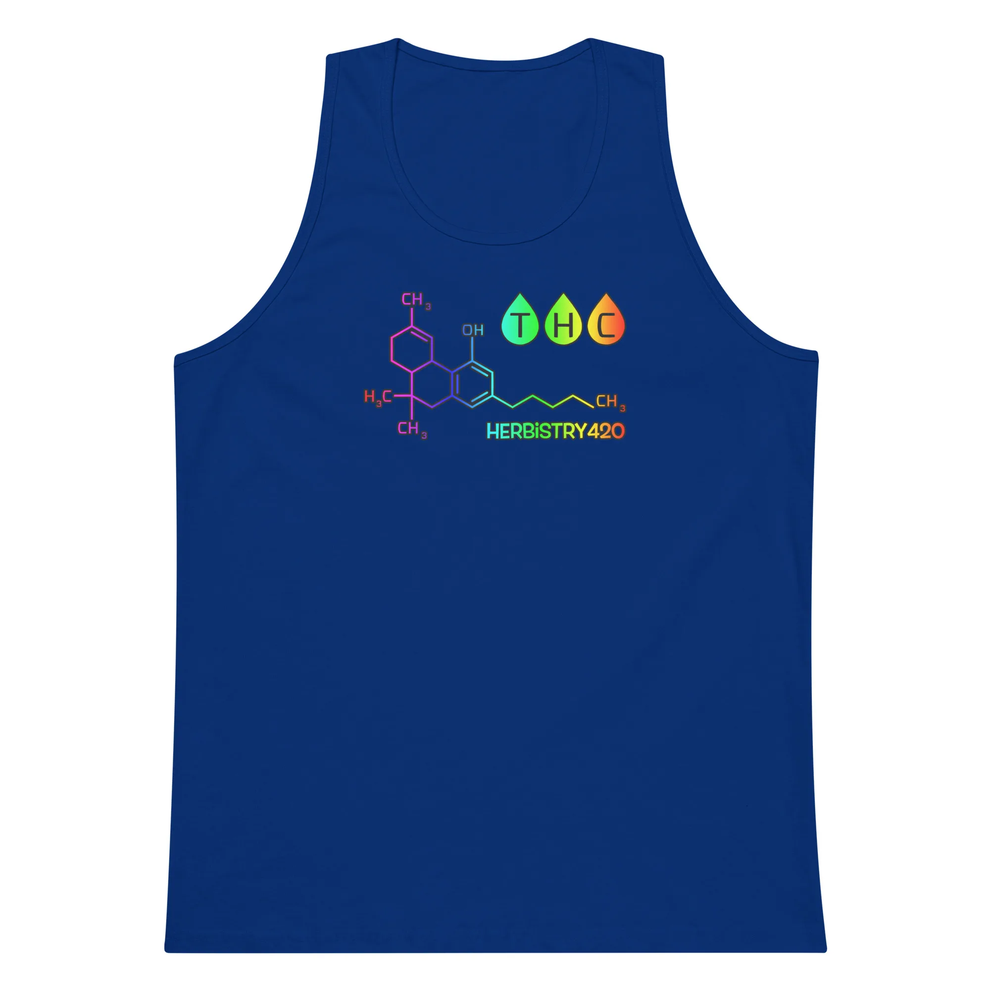 THC Molecule – Men’s premium tank top