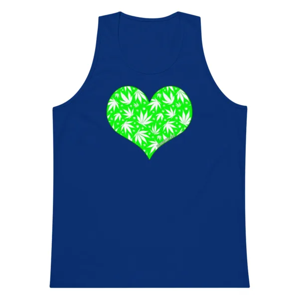 Love Weed – Men’s premium tank top - Image 2