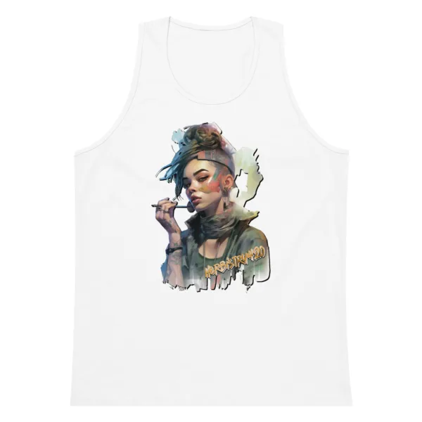 SteamPunk Girl 2 – Men’s premium tank top - Image 13
