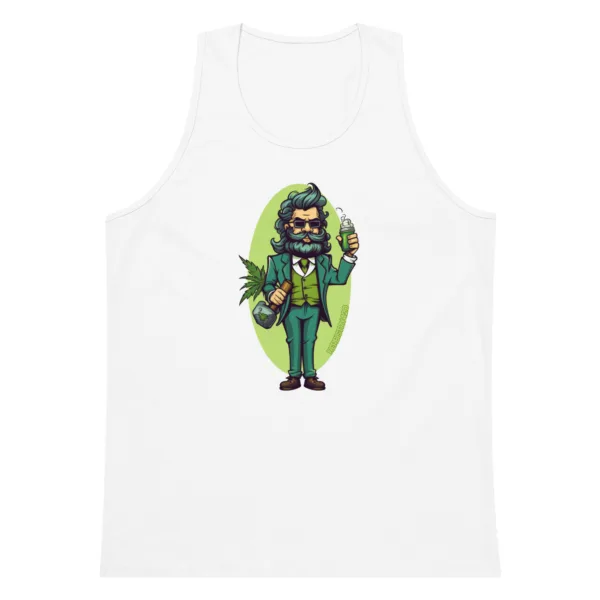 Weed Hipster – Men’s premium tank top - Image 13