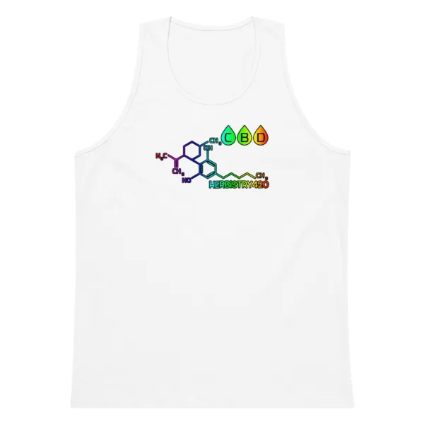 CBD Molecule – Men’s premium tank top - Image 13