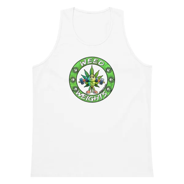 Weed & Weights – Men’s premium tank top - Image 7