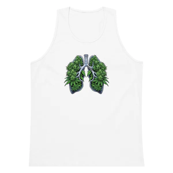 Weed Lungs – Men’s premium tank top - Image 13