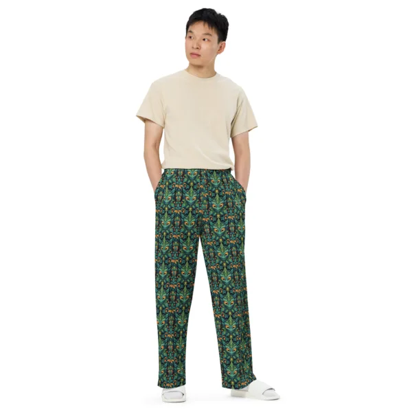 CannaDemon – All-over print unisex wide-leg pants - Image 4