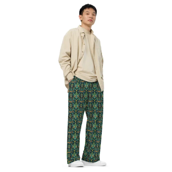 CannaDemon – All-over print unisex wide-leg pants