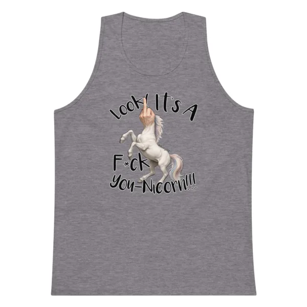F•ck Unicorn – Men’s premium tank top - Image 9
