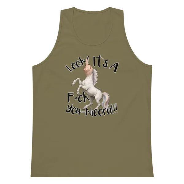 F•ck Unicorn – Men’s premium tank top - Image 7