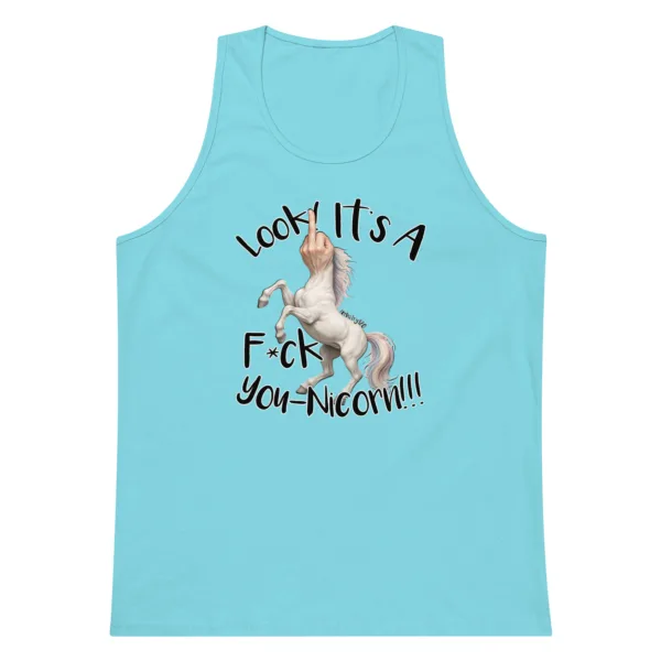 F•ck Unicorn – Men’s premium tank top - Image 11