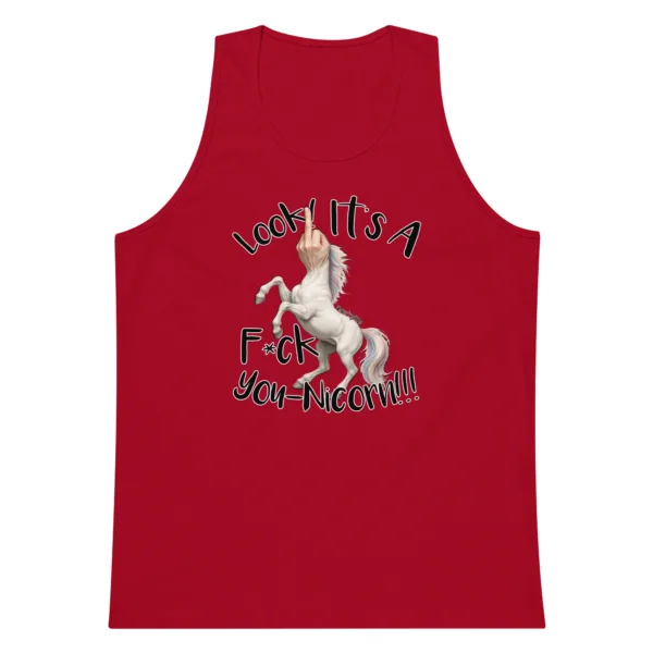 F•ck Unicorn – Men’s premium tank top - Image 3