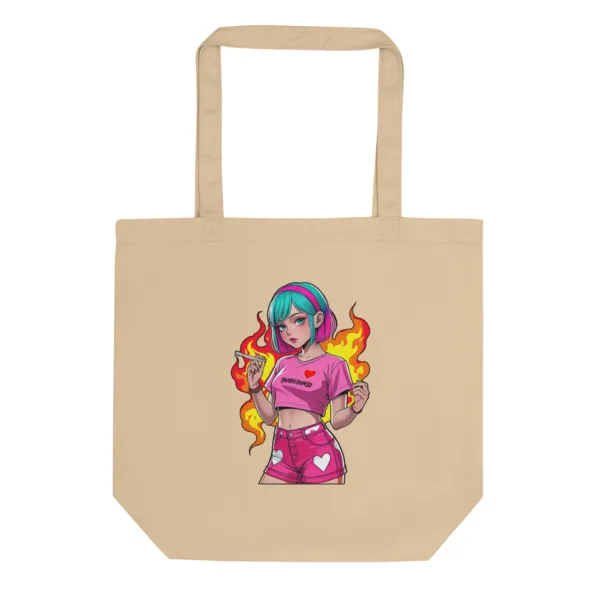 Anime Vape Girl – Eco Tote Bag - Image 2