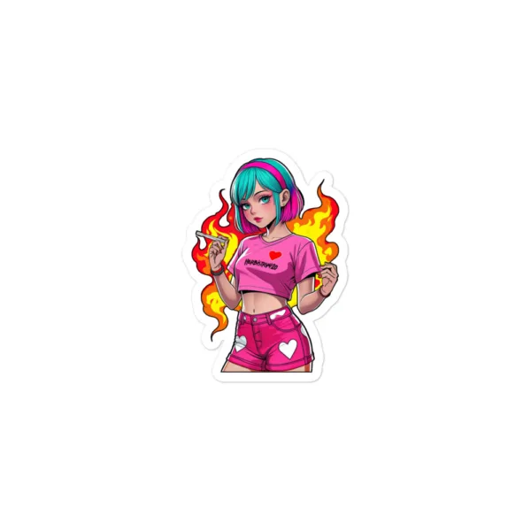 Anime Vape Girl – Bubble-free stickers - Image 2