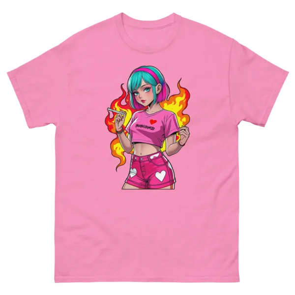 Anime Vape Girl - Unisex classic tee - Image 12