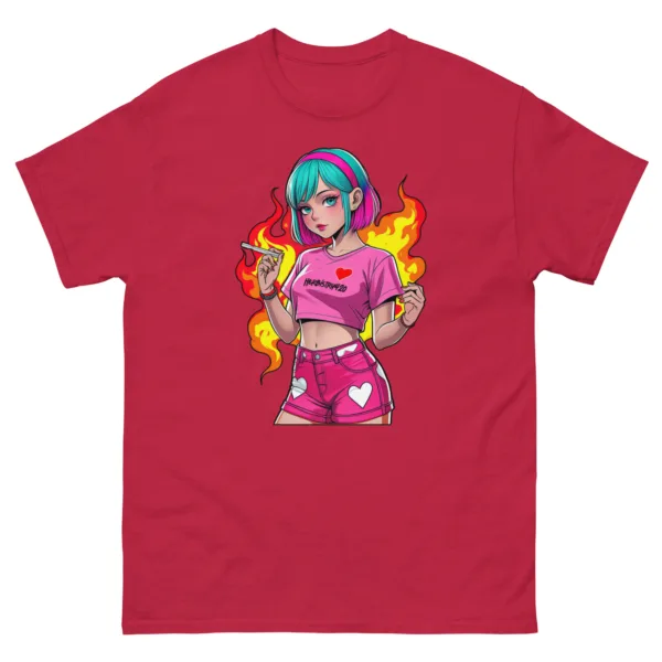 Anime Vape Girl - Unisex classic tee - Image 4