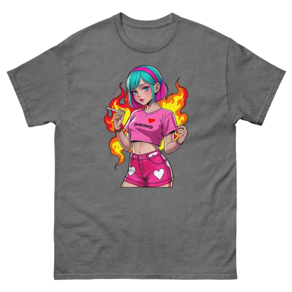 Anime Vape Girl - Unisex classic tee - Image 10