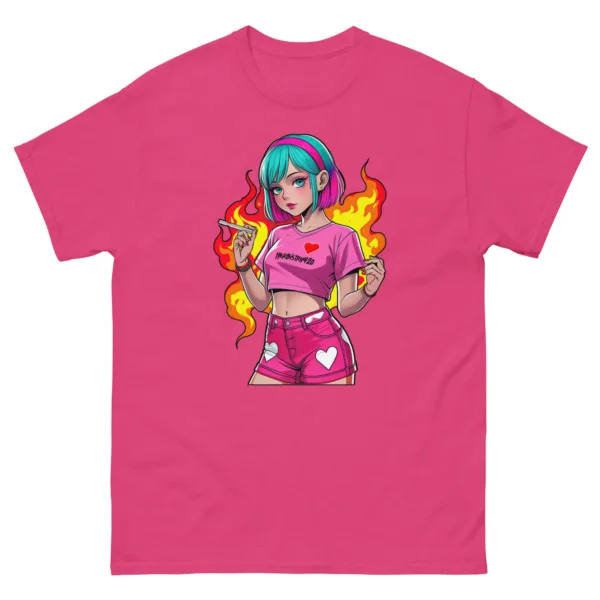 Anime Vape Girl - Unisex classic tee - Image 8