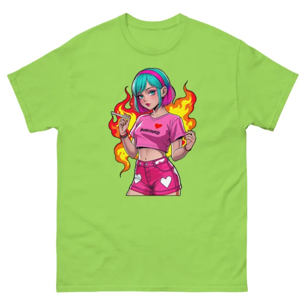 Anime Vape Girl - Unisex classic tee - Image 13
