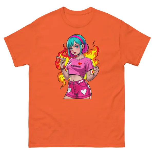Anime Vape Girl - Unisex classic tee - Image 9
