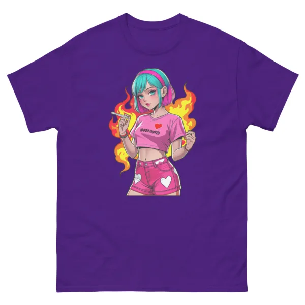 Anime Vape Girl - Unisex classic tee - Image 2