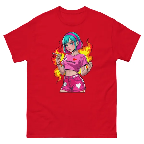 Anime Vape Girl - Unisex classic tee - Image 3