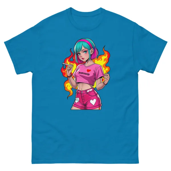 Anime Vape Girl - Unisex classic tee - Image 7