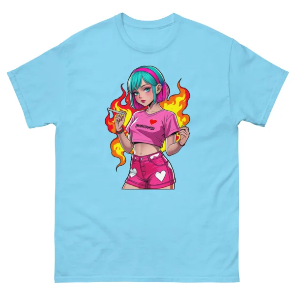 Anime Vape Girl - Unisex classic tee - Image 15
