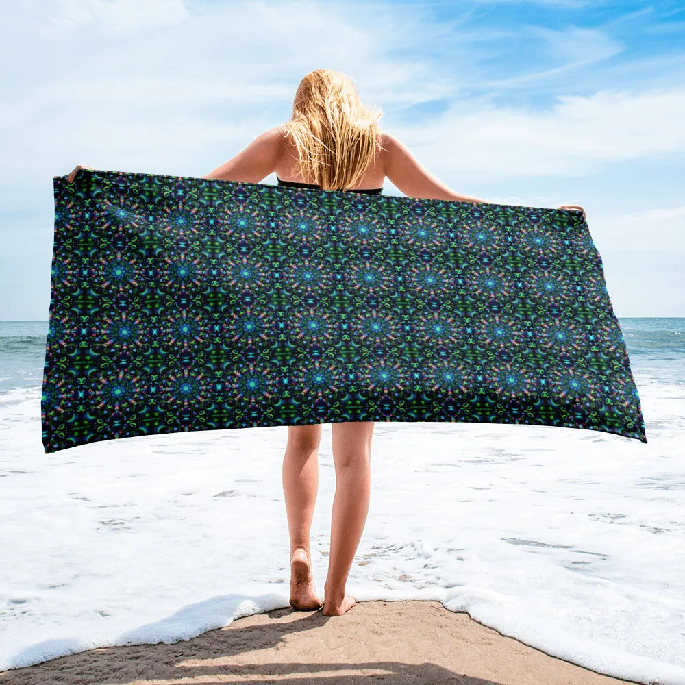 I Love Shrooms – Beach Towel