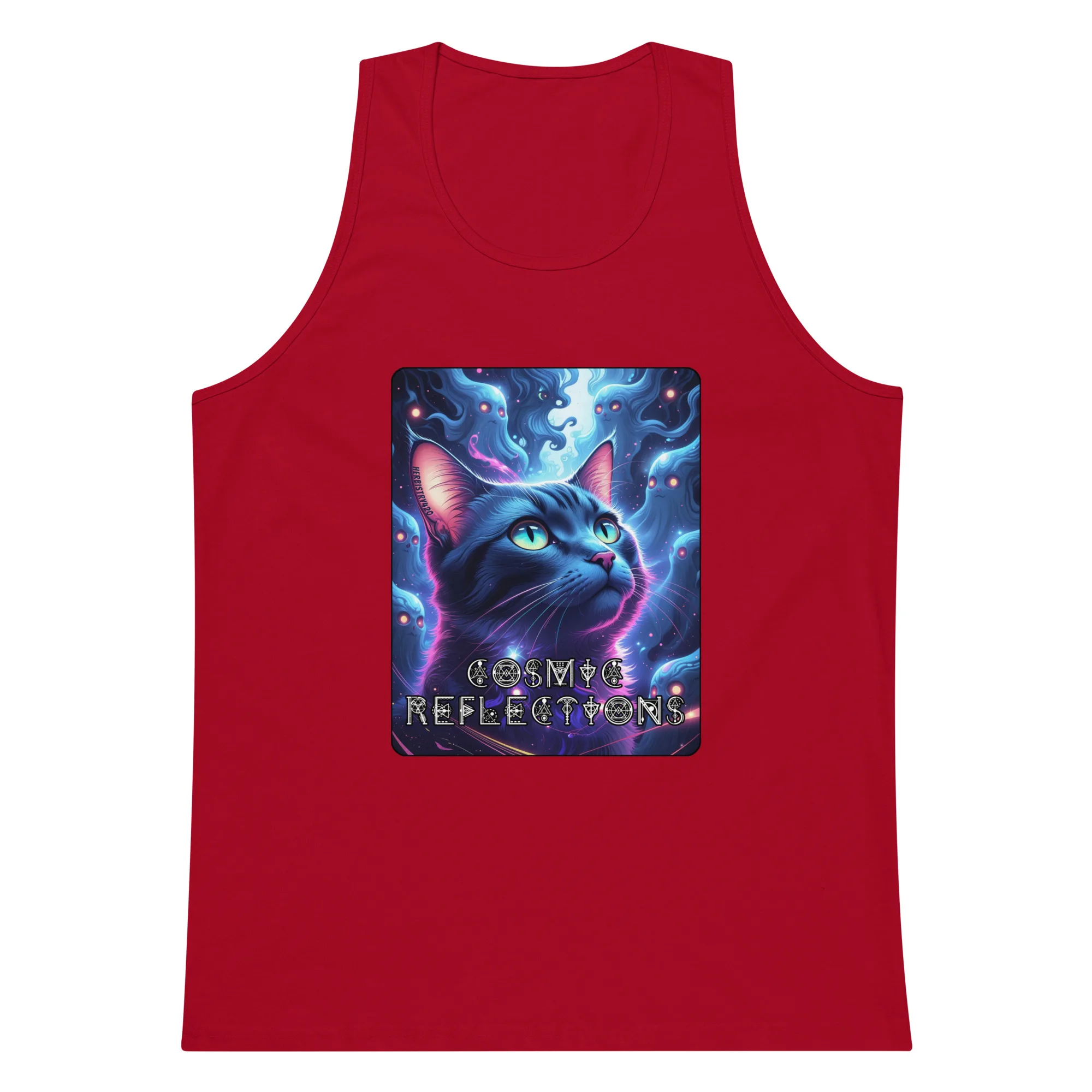 Cosmic Reflections – Men’s Premium Tank Top - Image 3
