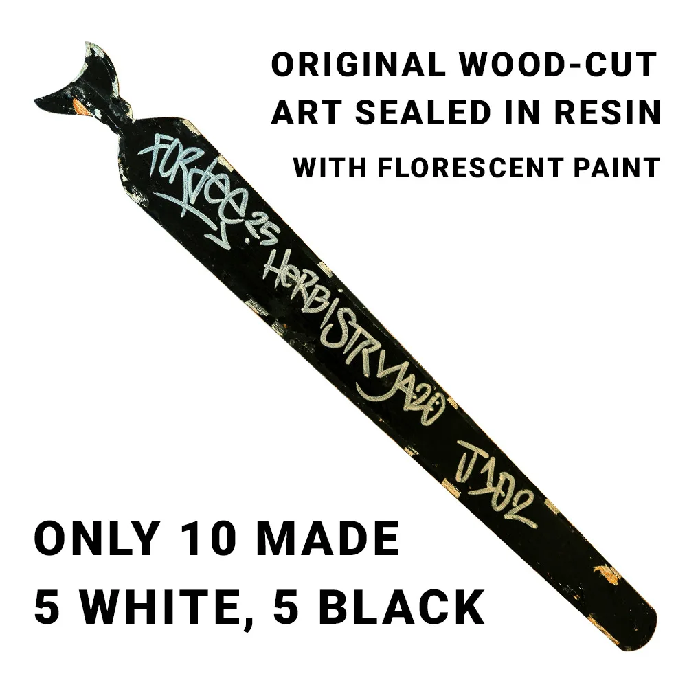 Joint (White) Wood Cut Resin Art - Image 3