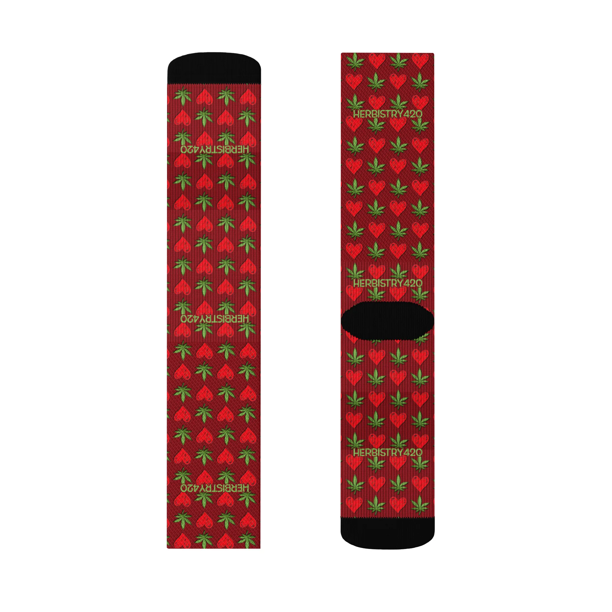 I Love Herbistry420 – Crew socks - Image 4