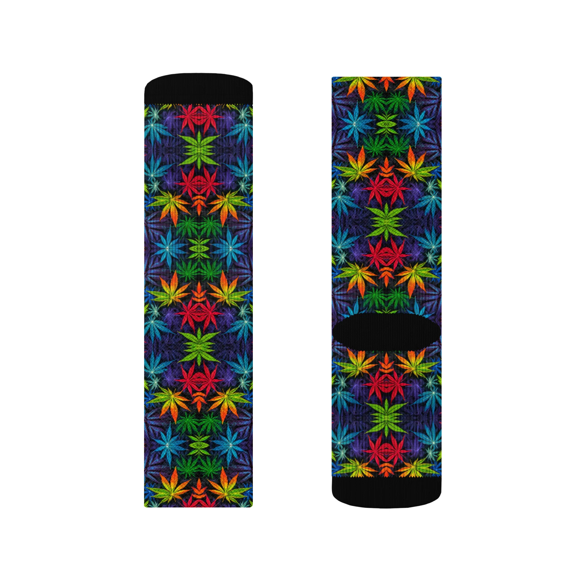 Colorful Leaves – Crew socks - Image 5