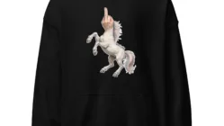Middle Finger Unicorn Hoodie