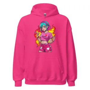 Anime Vape Girl – Unisex Hoodie